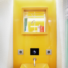 bloques de color en el baño