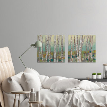 Kaleidoscope Birches Diptych