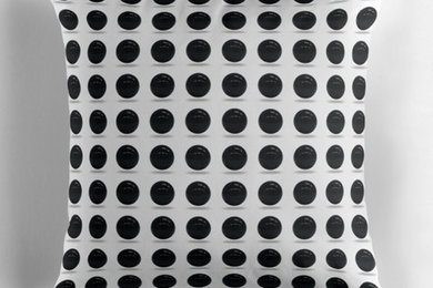 Black Polka Ball Pattern 01
