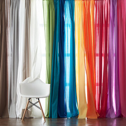 Chambray Voile Yarn-Dyed Window Panels - Products