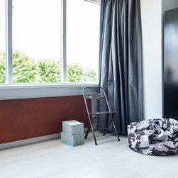 R&eacute;novation chambre - cache-radiateur avec peinture "effet rouille" - Radiators