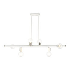 6 Light Linear Chandelier, Bannister Style, 6"x16.75"