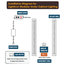 Lightkiwi T8668 6" Warm White Modular LED Under Cabinet Lighting 3-Panel Kit