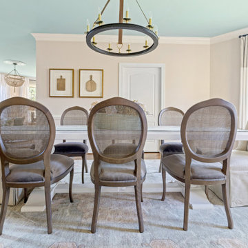 Aqua Ceiling Dining Room