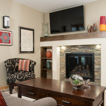 Cozy Kitchen and Hearth Room Redo