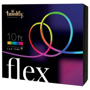 Twinkly Flex Indoor App-Control Flexible Light Tube, White Wire, 10'