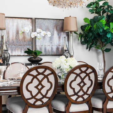 Transitional Dining/Living Room Area