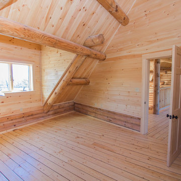 Log Home In Limington, Maine