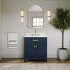 Polaris Bathroom Vanity, Single Sink, 30", Monarch Blue, Freestanding