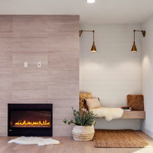 Fireplace bench