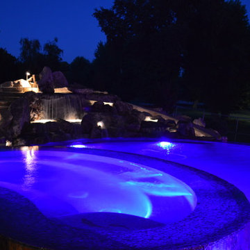 NightScaping Ideas Surrounding Pools