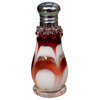 Feather Red and White Salt and Pepper Shaker Set