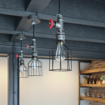 Industrial-Look Basement Remodel