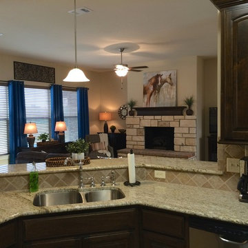 AFTER - FROM KITCHEN INTO LIVING AREA
