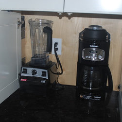 Appliance Garages Open - Kitchen Cabinetry