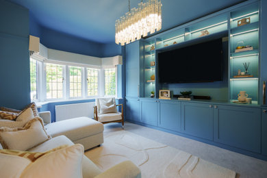 Design ideas for a traditional games room in West Midlands.