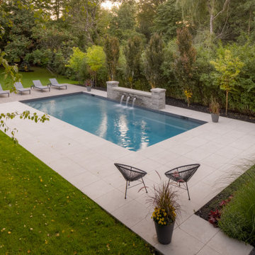 Modern Outdoor Pool Residence Using Porcea Coast and Porcea Birch Timber