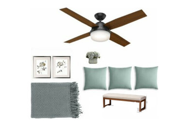 Example of a trendy bedroom design in Birmingham