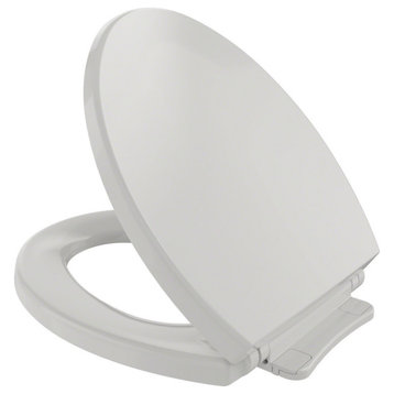 Toto SoftClose, Slow Close Round Toilet Seat and Lid, Colonial White