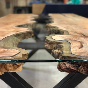 New Big Leaf Maple River Table 2018