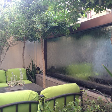 Custom Outdoor Mirror Water Feature - Houston, TX