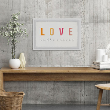 "Answer Is Love" Framed Painting Print