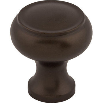 Top Knobs M773 Normandy 1-1/8 Inch Mushroom Cabinet Knob - Oil Rubbed Bronze
