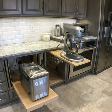 Traditional Gray Stained Maple Kitchen Renovation