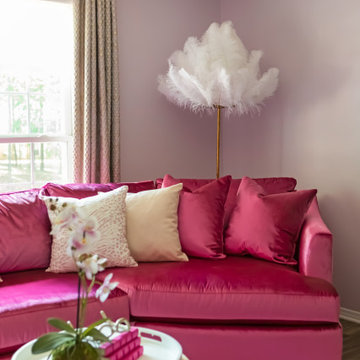 Fuchsia Barbie Living Room