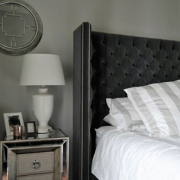 Un appartamento New England style: camera da letto