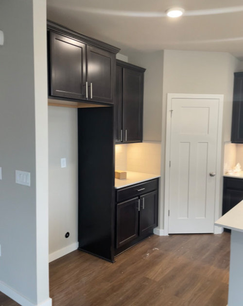 Replacing standard fridge with free standing fridge