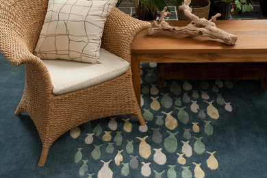 Inspiration for a coastal family room remodel in Los Angeles