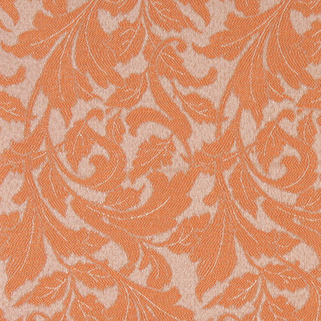 Orange Leaves Outdoor Indoor Marine Upholstery Fabric By The Yard