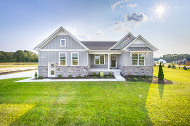 Inspiration for a coastal exterior home remodel in Baltimore