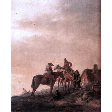 Philips Wouwerman Rider's Rest Place, 20"x25" Wall Decal