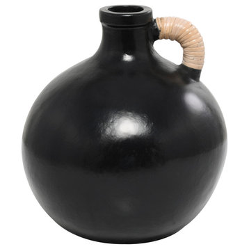 Modern Black Ceramic Vase 563638