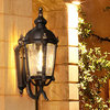 Outdoor Vintage Waterproof Wall Sconce for Courtyard, Porch, L7.9xw7.9xh19.3''