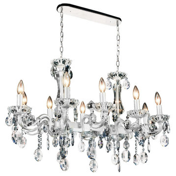 Flawless 10 Light Up Chandelier with Chrome finish