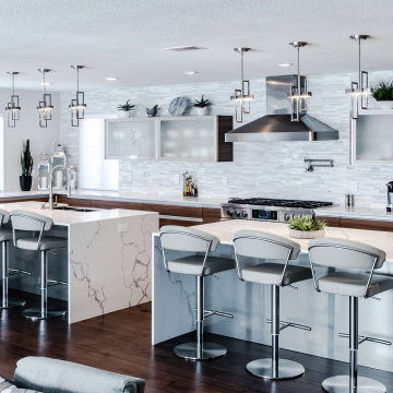 Kitchen with Two Islands