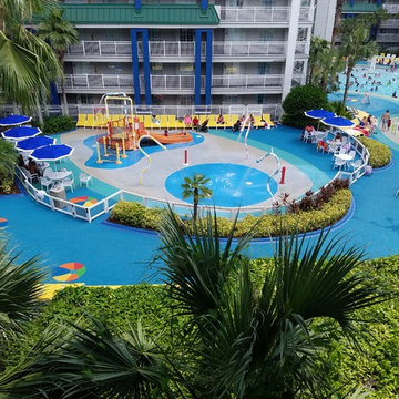 No Fault Safety Surface for Water Play Applications