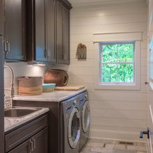 Tile floor mudroom