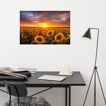 Field of Dreams Photorealism Digital Art Loose Print