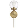 1-Light Wall Sconce, Natural Brass