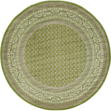 Traditional Wingate 5' Round Grass Area Rug