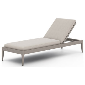 Sherwood Outdoor Chaise Lounge-Gry/Stone