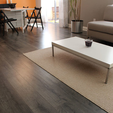 French Gray White Wash Laminate Floor