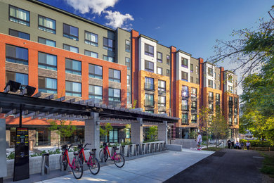 Inspiration for a contemporary exterior home remodel in DC Metro