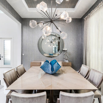 Sleek Metallic Contemporary Golf Residence
