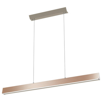 Float 48" Linear Pendant Satin Nickel