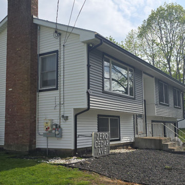 Striking Black and White Transformation with Certainteed Vinyl Siding